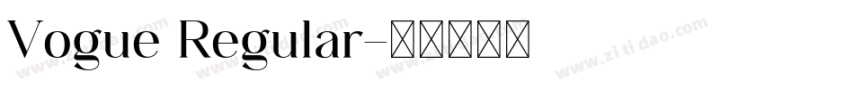 Vogue Regular字体转换